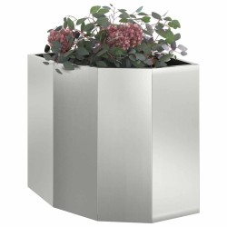 Jardinière d'Angle Argent 45 x 45 x 50 cm Acier galvanisé 538825538825