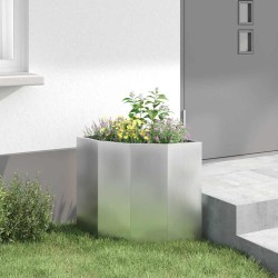 Jardinière d'Angle Argent 45 x 45 x 50 cm Acier galvanisé 538825538825