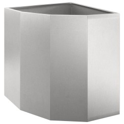 Jardinière d'Angle Argent 45 x 45 x 50 cm Acier inoxydable 538826538826
