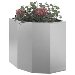 Jardinière d'Angle Argent 45 x 45 x 50 cm Acier inoxydable 538826538826