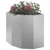 Jardinière d'Angle Argent 45 x 45 x 50 cm Acier inoxydable 538826538826