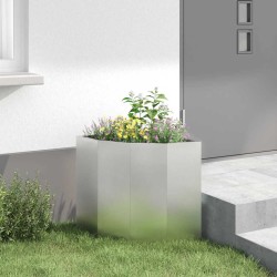 Jardinière d'Angle Argent 45 x 45 x 50 cm Acier inoxydable 538826538826