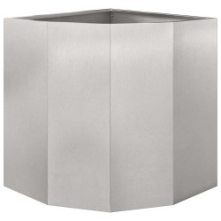 Jardinière d'Angle Argent 45 x 45 x 50 cm Acier inoxydable 538826538826