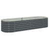 Lit surélevé de jardin 240x80x44 cm Acier galvanisé Gris 538828538828