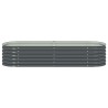 Lit surélevé de jardin 240x80x44 cm Acier galvanisé Gris 538828538828