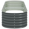 Lit surélevé de jardin 240x80x44 cm Acier galvanisé Gris 538828538828