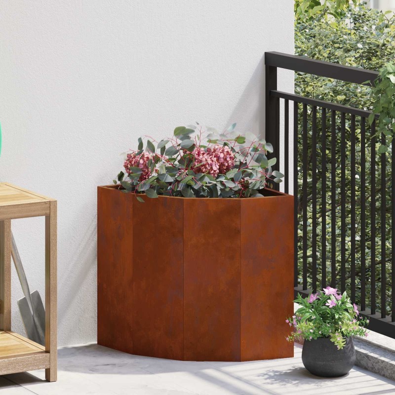 Jardinière d'Angle Rouillé 45 x 45 x 50 cm 538829538829
