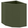 Jardinière d'Angle Vert olive 30 x 30 x 35 cm Acier 538830538830
