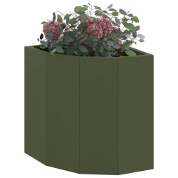 Jardinière d'Angle Vert olive 30 x 30 x 35 cm Acier 538830538830