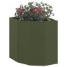 Jardinière d'Angle Vert olive 30 x 30 x 35 cm Acier 538830538830