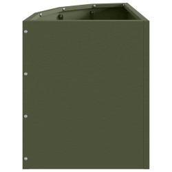 Jardinière d'Angle Vert olive 30 x 30 x 35 cm Acier 538830538830
