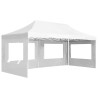 Tente de réception pliable avec parois Aluminium 6 x 3 m Blanc 538832538832