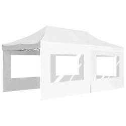 Tente de réception pliable avec parois Aluminium 6 x 3 m Blanc 538832538832