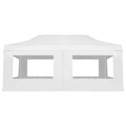 Tente de réception pliable avec parois Aluminium 6 x 3 m Blanc 538832538832