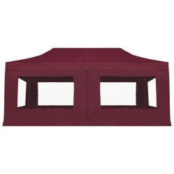 Tente de réception pliable avec parois Aluminium 6x3 m Bordeaux 538833538833