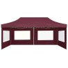 Tente de réception pliable avec parois Aluminium 6x3 m Bordeaux 538833538833