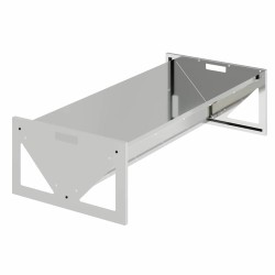 Trough d'alimentation pour le bétail Argent 108 x 50 x 28 cm 538834538834