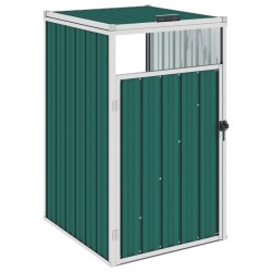 Abri de poubelle Vert 72x81x121 cm Acier 538835538835