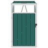 Abri de poubelle Vert 72x81x121 cm Acier 538835538835