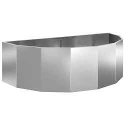 Jardinière Argent 120 x 60 x 35 cm Acier galvanisé 538846538846
