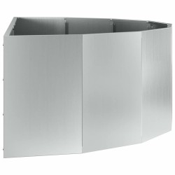 Jardinière Argent 120 x 60 x 35 cm Acier galvanisé 538846538846