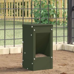 Distributeur pour lapins Vert olive 12,5 x 12,5 x 25 cm 538854538854