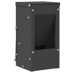 Distributeur pour lapins Noir 12,5 x 12,5 x 25 cm 538855538855