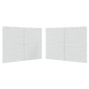 Parois de tente de réception 2 pcs et fermeture éclair PE Blanc  538857538857