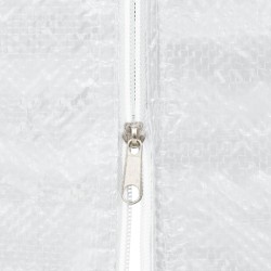 Parois de tente de réception 2 pcs et fermeture éclair PE Blanc  538857538857