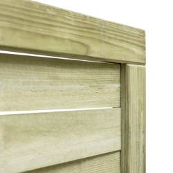 Portillon Bois de pin imprégné 100x100 cm Vert 538860538860