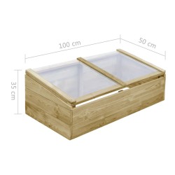 Serre Bois de pin imprégné 100x50x35 cm 538862538862