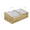 Serre Bois de pin imprégné 100x50x35 cm 538862538862