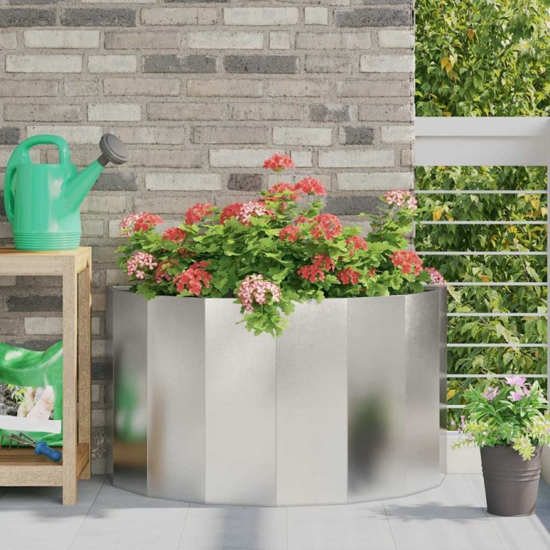 Jardinière Argent 90 x 45 x 50 cm Acier inoxydable 538865538865
