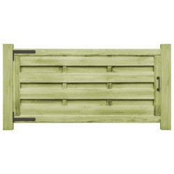 Portillons 2 pcs Bois de pin imprégné 150x75 cm Vert 538866538866