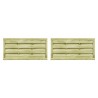 Portillons 2 pcs Bois de pin imprégné 150x75 cm Vert 538866538866