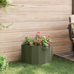 Jardinière Vert olive 60 x 30 x 35 cm Acier 538870538870