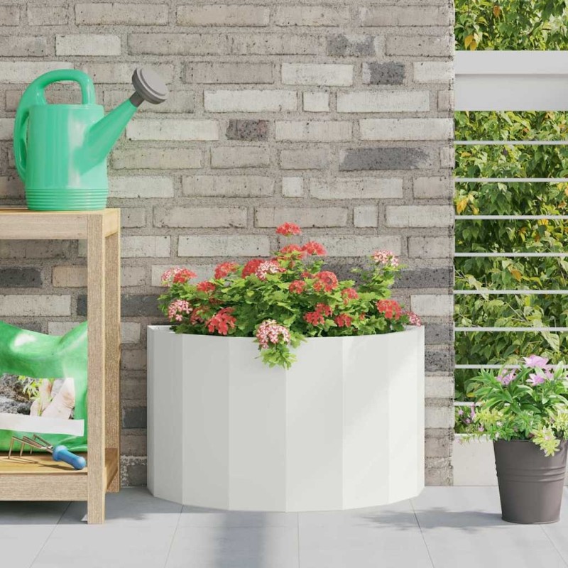 Jardinière Blanc 60 x 30 x 35 cm Acier 538871538871