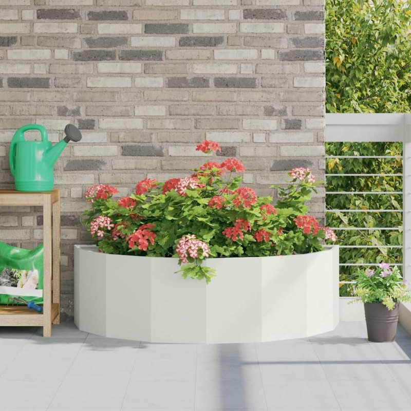 Jardinière Blanc 120 x 60 x 35 cm Acier 538872538872