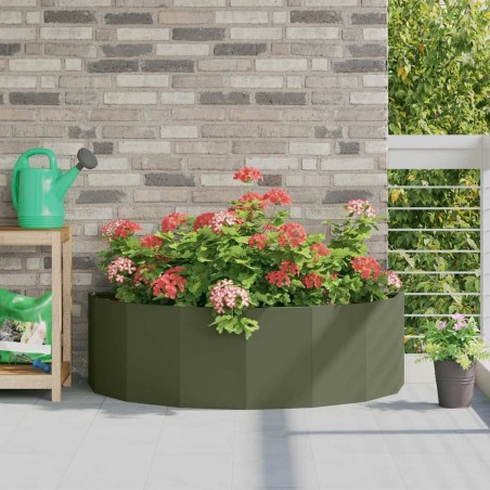Jardinière Vert olive 120 x 60 x 35 cm Acier 538877538877