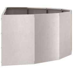 Jardinière Argent 120 x 60 x 35 cm Acier inoxydable 538878538878