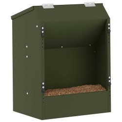 Distributeur pour lapins Vert olive 64.5 x 25.5 x 45.5 cm 538885538885
