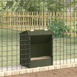 Distributeur pour lapins Vert olive 64.5 x 25.5 x 45.5 cm 538885538885