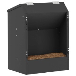 Distributeur pour lapins Noir 64.5 x 25.5 x 45.5 cm 538886538886