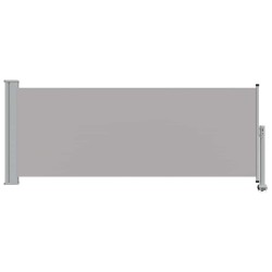Auvent latéral rétractable de patio 100 x 300 cm Gris 538887538887