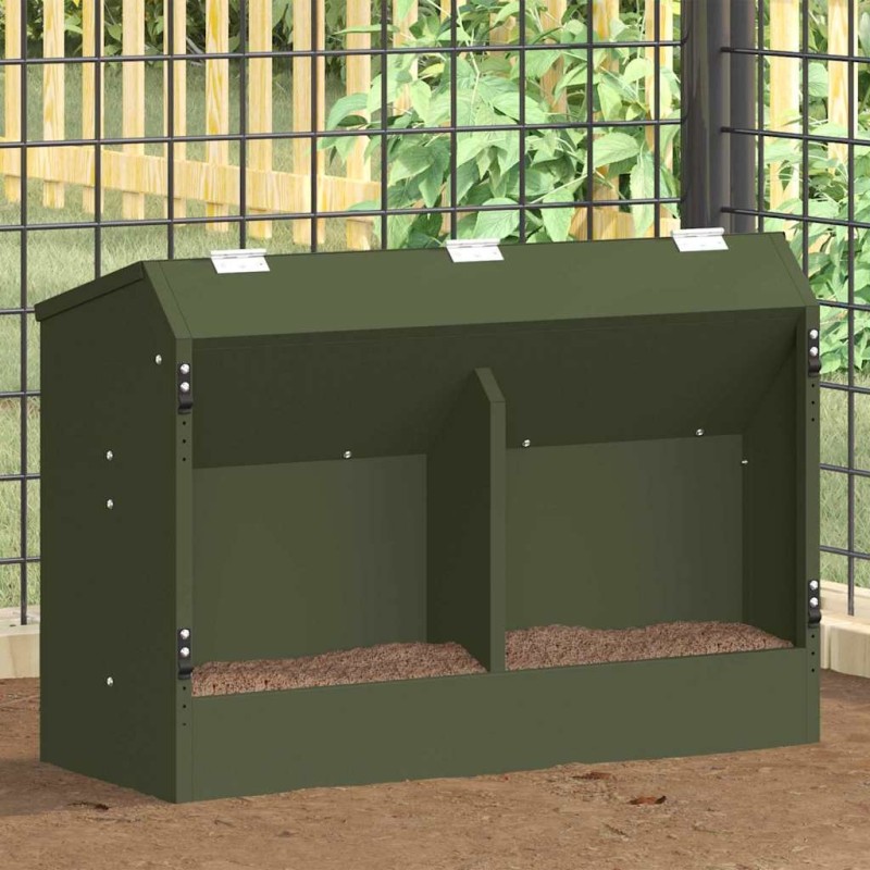 Distributeur pour lapins Vert olive 64.5 x 25.5 x 45.5 cm 538891538891