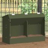 Distributeur pour lapins Vert olive 64.5 x 25.5 x 45.5 cm 538891538891