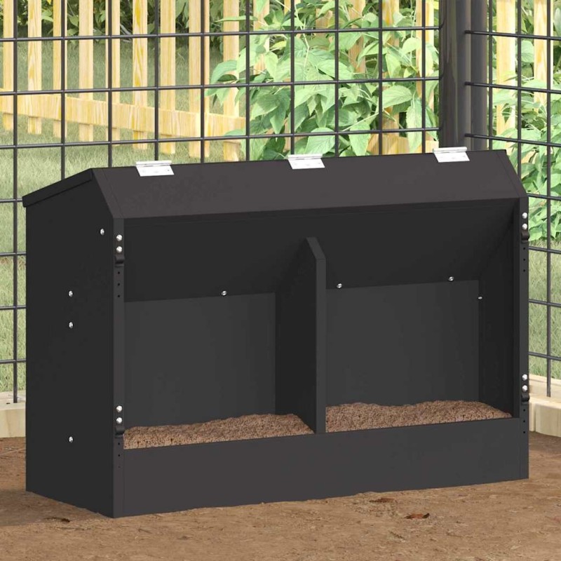 Distributeur pour lapins Noir 64.5 x 25.5 x 45.5 cm 538894538894