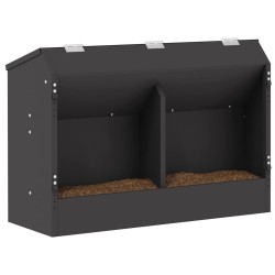 Distributeur pour lapins Noir 64.5 x 25.5 x 45.5 cm 538894538894