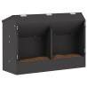 Distributeur pour lapins Noir 64.5 x 25.5 x 45.5 cm 538894538894
