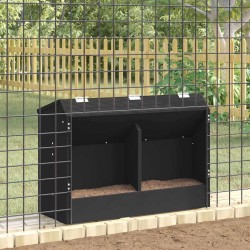 Distributeur pour lapins Noir 64.5 x 25.5 x 45.5 cm 538894538894